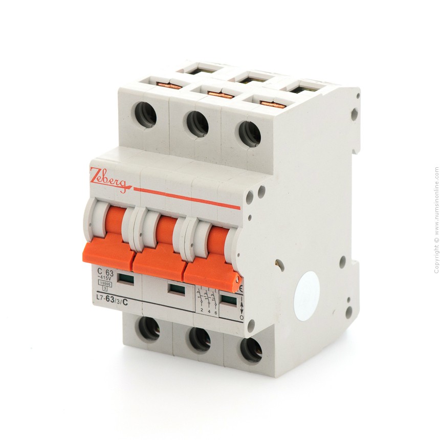 เซอร์กิตเบรกเกอร์ 63A 3P ZEBERG