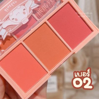 ส่งฟรี/แท้ บลัชออน​ ปัดแก้ม Heng​ Fei​ 3 เฉดสี เนื้อ​แมท​ เนื้อชิ​มเมอร์​ ติดทน โทนส้ม โทนพีช โทนชมพู สวยตลับเดียวจบ!