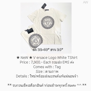 ★ NeW ★ V ersace Logo White TShirt