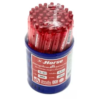 ปากกาลูกลื่น ตราม้า Horse H-407 บรรจุ 50 ด้าม
