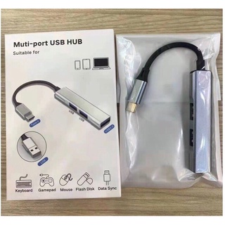 อะแดปเตอร์ฮับ แบ่งช่องสัญญาณ USB Hub Type C 3.0 3 พอร์ต