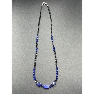 Lapis and spinal necklace สร้อยคอไพฑูรย์และกระดูกสันหลัง