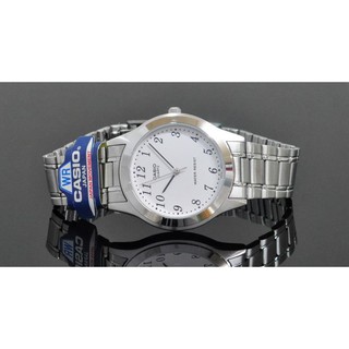 CASIO นาฬิกาข้อมือผู้ชาย รุ่น MTP-1128A-7BRDF - สีเงิน