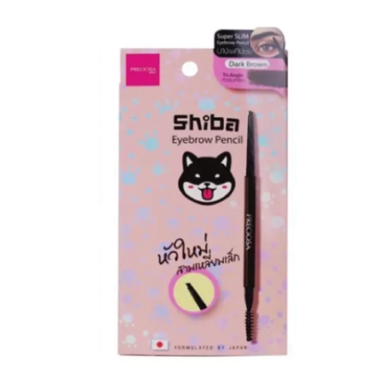 K268 : Preciosa Shiba Tri-Angle Slim Eyebrow Pencil 04 Dark Brown