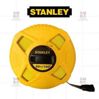 STANLEY เทปวัดที่สายไฟเบอร์กลาส 30 เมตร (100ฟุต) รุ่น 34-262