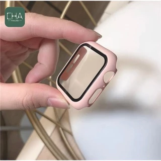 เคสแอปเปิลวอช + ฟิลม์กระจกในตัว case สําหรับ watch11 10 8 7 6 5 Se 4เคสกระจก ขนาด41.42.45.46mmเคสกระจก สําหรับแอปเปิ้ลวอ