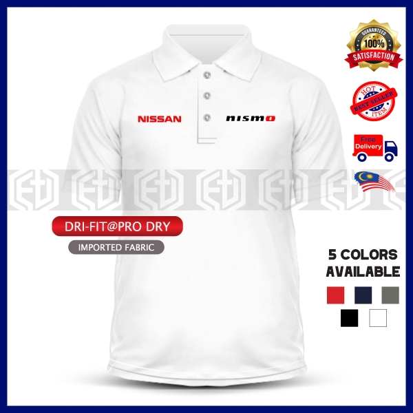Baju Sulam Nismo Nissan โลโก้โปโลไมโครไฟเบอร์ T เสื้อ GTR Racing Motorsport Pakaian Unisex Casual เสื้อยืดเสื้อ Tee