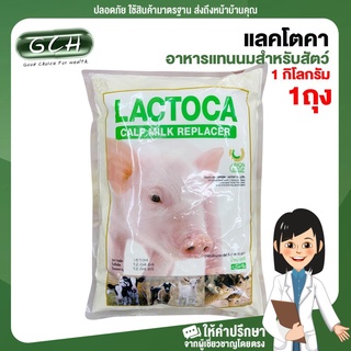 (1 ถุง) อาหารแทนนมสำหรับสัตว์ แลคโตคา (LACTOCA) Calf Milk Replacer น้ำหนัก 1 กิโลกรัม GCH ยินดีบริการ