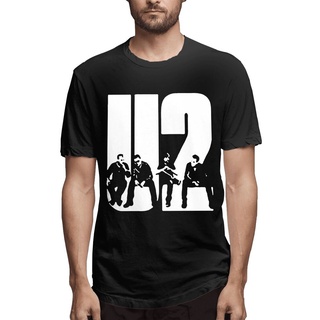 [S-5XL]พร้อมส่ง เสื้อเชิ้ตแขนยาว คอกลม ผ้าฝ้ายแท้ ลายวงร็อค Rock Onlinemens U2 สําหรับเพื่อน MAaoil86NFcifl96