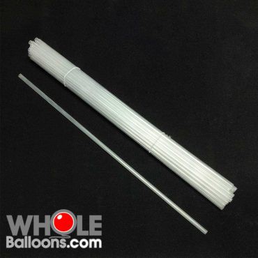 Wholeballoons ลูกโป่ง วันเกิด ปาร์ตี้ - ก้านลูกโป่งใส /จุกลูกโป่งสีใส (100 ชิ้น/ชุด)