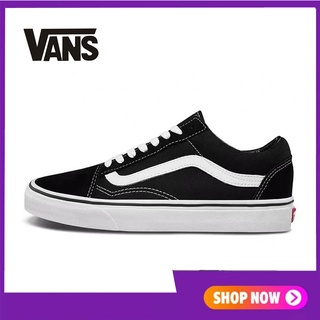 สินค้าลิขสิทธิ์แท้ Vans Old Skool รองเท้าลำลองสำหรับบุรุษและสตรี