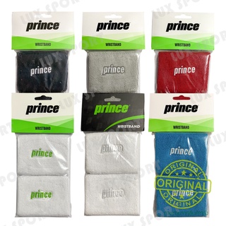 prince WRISTBAND แบบยาว ซับเหงื่อข้อมือ นุ่มและหนา 1แพ็คมี 2ชิ้น ของแท้ 💯%