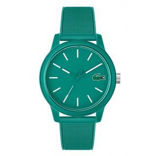 LACOSTE Unisex 12.12 รุ่น LC2011192  นาฬิกาผู้ชาย สายซิลิโคน สีเขียว หน้าปัด 42 มม.