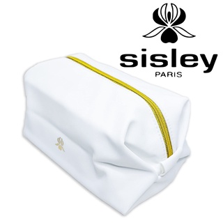 Sisley Cosmetic Bag สีขาว ซิปทอง