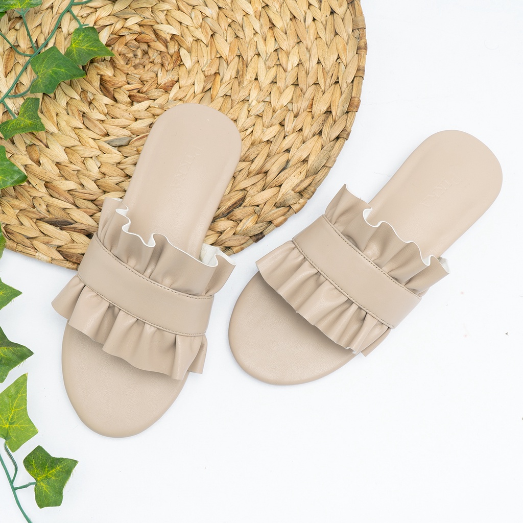 Pikka - CIEL BEIGE - WOMEN& 39;S FLAT SANDALS