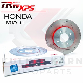 TRW จานเบรคหน้า รุ่น XPS HONDA BRIO 11 (ใส่แทนของเดิมได้ทันที) (DF1436XSS)