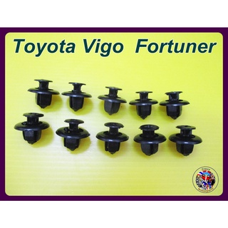 กิ๊บล็อคโป่งล้อ สีดำ - Toyota Vigo  Fortuner (10ชิ้น) Black