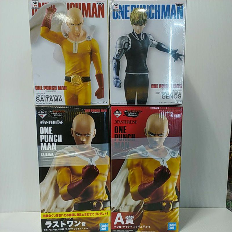 Banpresto DXF One Punch Man Saitama+Genosมือ1Lot JP/Bandai Ichiban Kuji Last One/Kuji Aมือ1