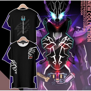 เสื้อยืดแขนสั้น พิมพ์ลายโลโก้การ์ตูนอนิเมะ Kamen Rider Rogue Merchandise บรรเทาอาการปวด