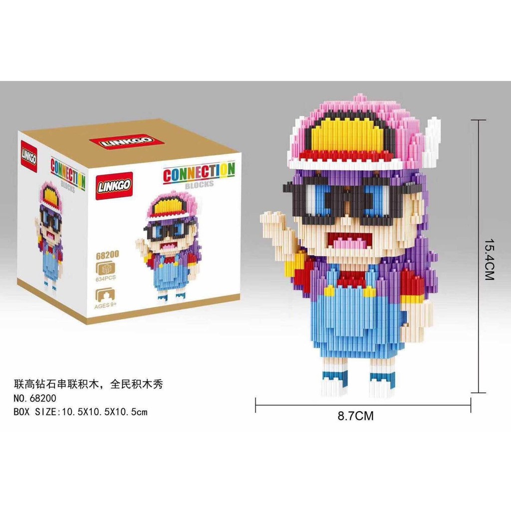 อาราเล่ arale ไซส์ XL Linkgo 68200 นาโนบล็อค nanoblock เลโก้ ตัวต่อ