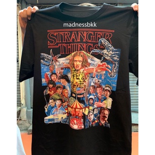 เสื้อยืดคอกลมStranger Things เสื้อยืด สกรีนหน้าหลังS-4XL