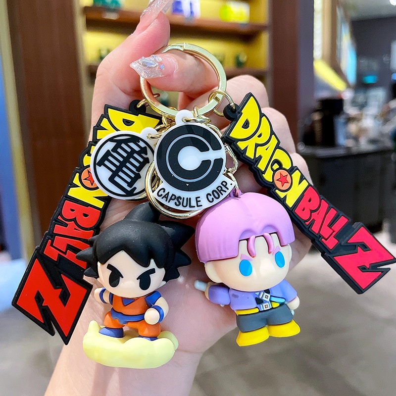 พวงกุญแจ จี้การ์ตูนอนิเมะ Dragon Ball Goku ขนาดเล็ก สร้างสรรค์ ให้เป็นของขวัญได้