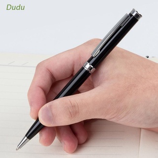 Dudu 2x Twist Metal Ball Point Pen 0.5mm Black Barrel for School Office Home Business