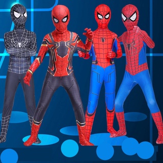 ชุดจั๊มสูท ชุดคอสเพลย์ บอดี้สูท วันฮาโลวีน Miles Spiderman Lycra Zentai สีทอง