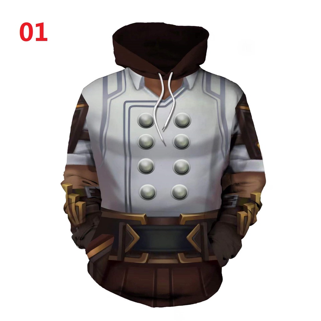 LOL Arcane Hoodie 3D print Sweater unisex Outerwear