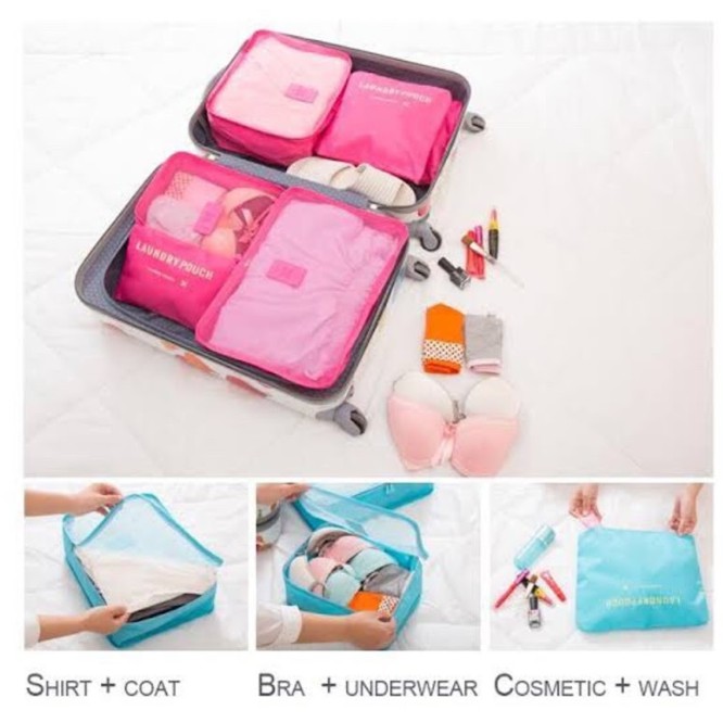 secret pouch travel set ชุดจัดระเบียบกระเป๋าเดินทาง | Shopee Thailand