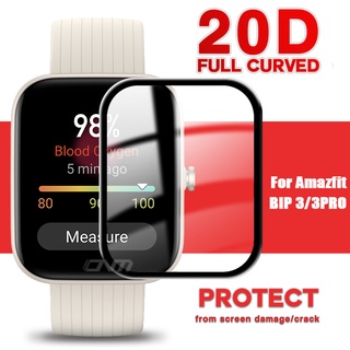 ฟิล์มกันรอยหน้าจอ HD 3D ป้องกันรอยนิ้วมือ สําหรับ Huami Amazfit BIP 3 3Pro