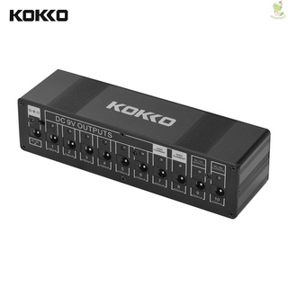 KOKKO Compact Guitar Effect Power Supply Station Distributor 10 Isolated DC Outputs 9V/ 12V/ 18