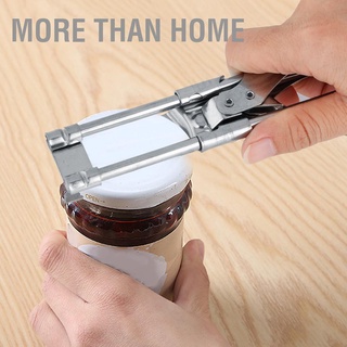 More than Home Manual Adjustable Stainless Steel Can Opener Bottle Jar Lid Gripper Kitchen Tool