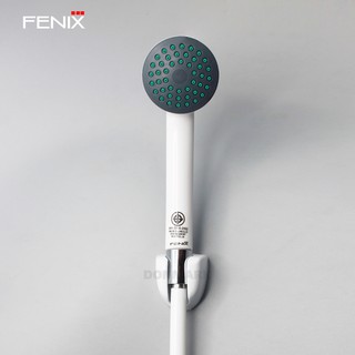 ฝักบัวอาบน้ำสีขาวพร้อมสายสีขาวครบชุด Fenix รุ่น FN-F02W