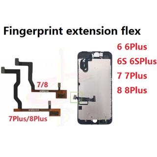 ลายนิ้วมือ สายแพรต่อชุดสแกนนิ้วมือ ( Finger ) ปุ่มโฮม สําหรับ iphone 6 6S Plus 7 8 Plus