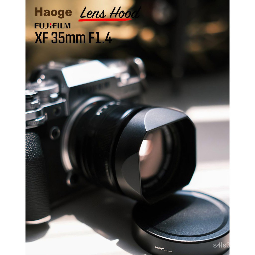 niceฮูด Fuji 35mm F1.4 Haoge Lens Hood LH-X53B 4tAV