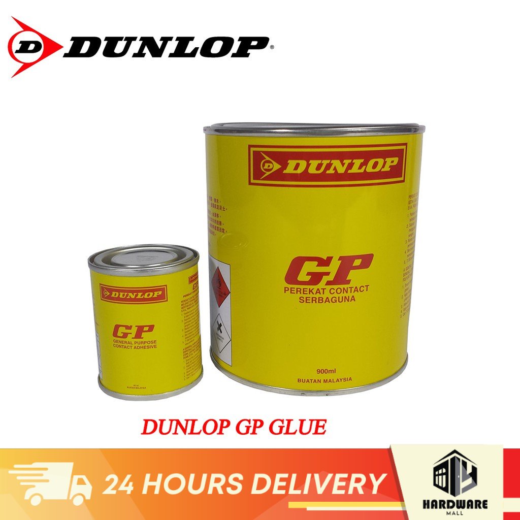 900ml Dunlop GP วัตถุประสงค์ทั่วไปกาวสัมผัส Dunlop Gum Gam Super Seal Seal Sealant Kayu ไม้ Fomica K