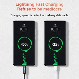 Ankndo สายชาร์จ USB Type C แบบสั้น 25 ซม. พร้อมไฟแสดงสถานะ สําหรับ Samsung Android 2.4A