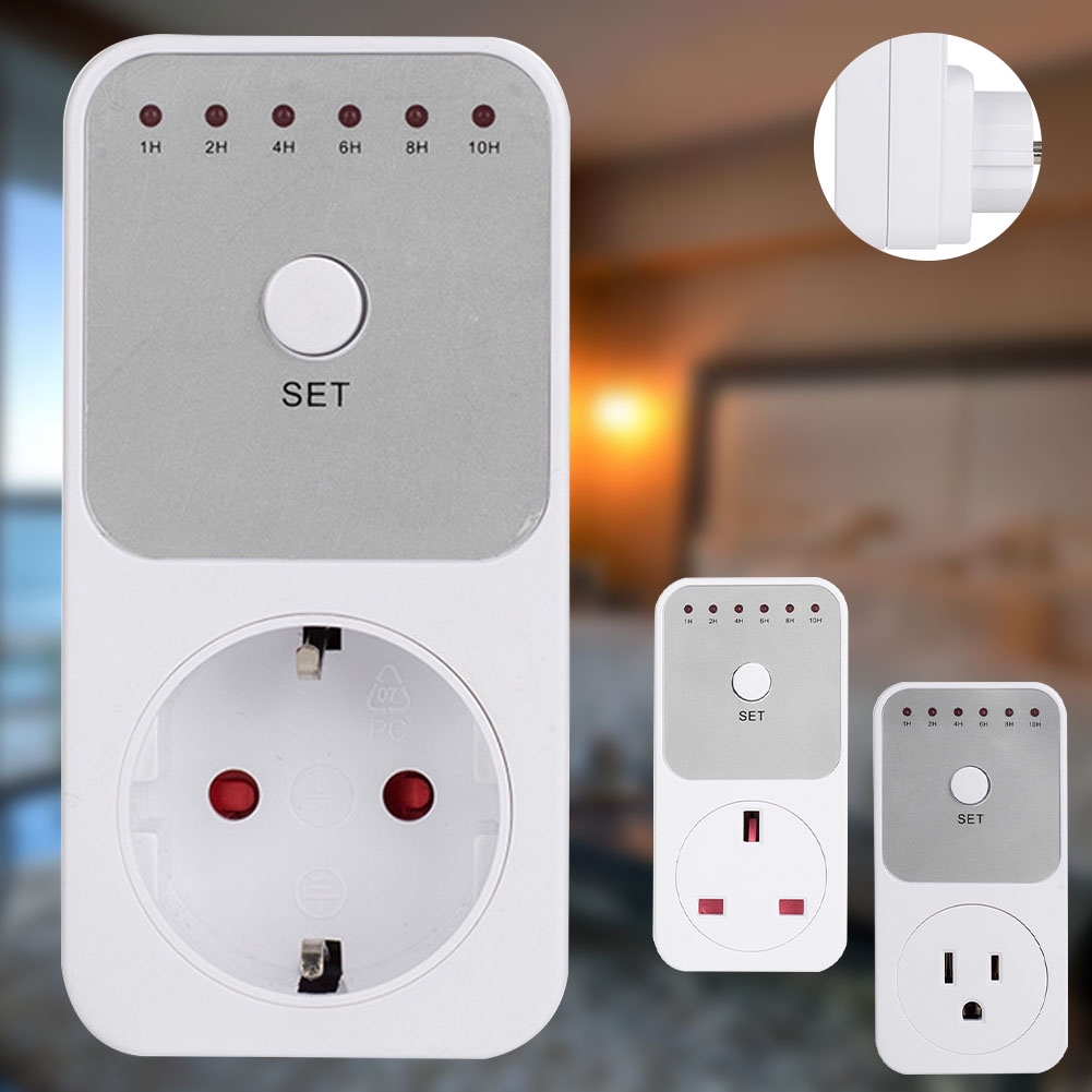 US EU UK Plug Countdown Timer Switch Smart Control PlugIn Socket Auto