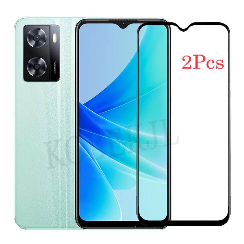 OPPO A57 กระจกนิรภัยคุณภาพสูงฟิล์มคลุมทั้งหมด OPPO A57 2022 57 OPPOA57 4G ป้องกันหน้าจอ 9H