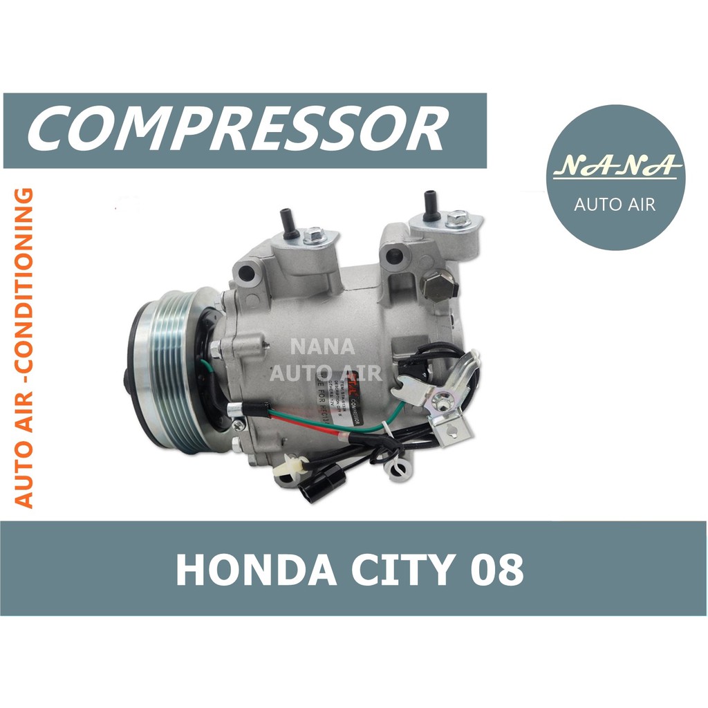 Compressor  HONDA CITY 08’ คอมเพลสเซอร์แอร์รถยนต์ TRSE07 No.of Grooves : 5PK Pulley Diameter : 118mm