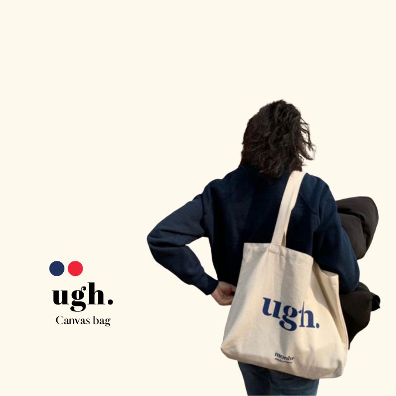 กระเป๋าผ้าแคนวาส ลาย ugh.