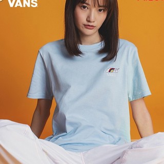 [พร้อมส่ง] เสื้อยืดแขนสั้นพิมพ์ลายยูนิคอร์น Vans Milk สีฟ้าสําหรับผู้ชายผู้หญิง