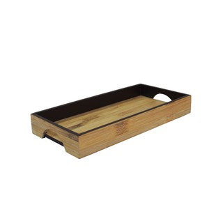 DD4U ถาดไม้ไผ่สี่เหลี่ยม ถาดตกแต่ง 15 X 30 X 4 ซม.