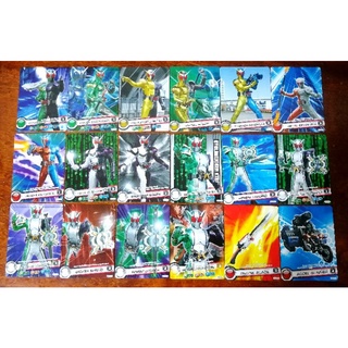 ขายแบบยกชุด!! การ์ดมดแดงมาสไรเดอร์ดับเบิล (Kamen Rider Double) ลิขสิทธิ์แท้ของ Bandai Ver.5 (Run No.73-90)