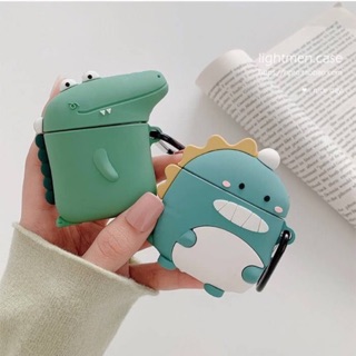 [AirPods 3] 🦖 Airpods case Gen1,2,3 Pro เคสแอร์พอดก็อตซิล่า ไดโนเสาร์ จระเข้ Dinosaur / Crocodile ( i9s, i11, i12)