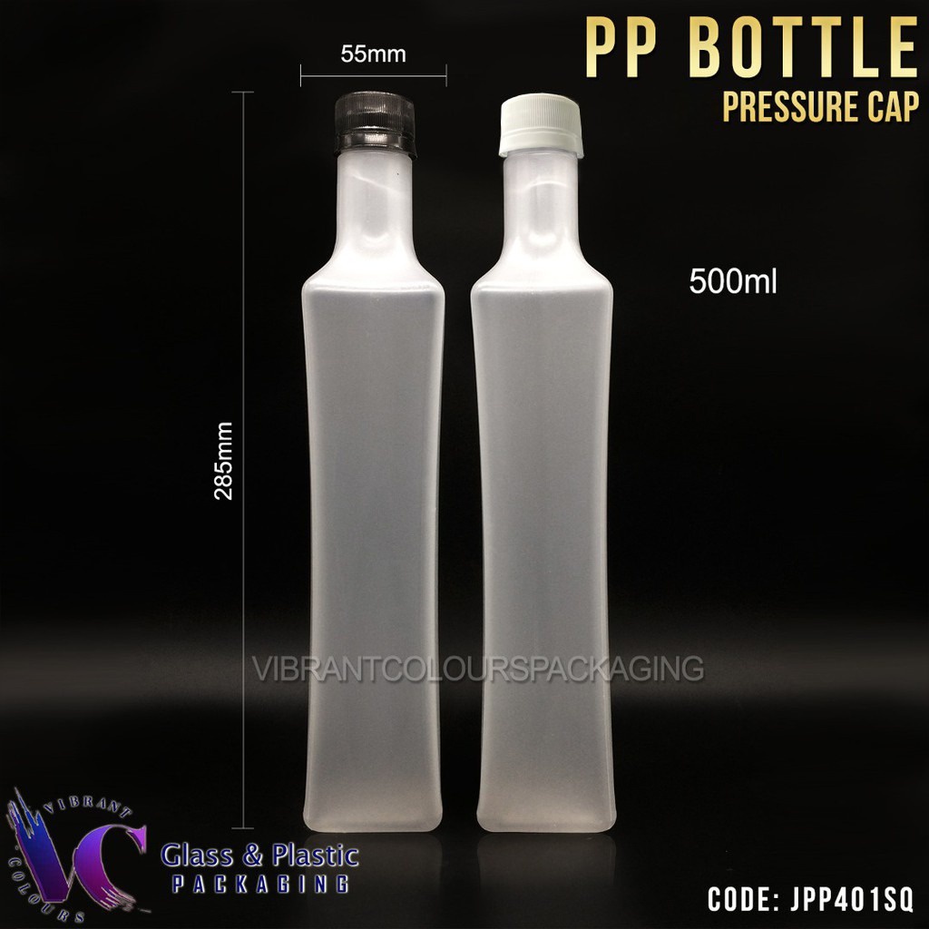 ขวด PP ขนาด 500 มล. พร้อมหมวกพลาสติก PP401 POST TODAY!