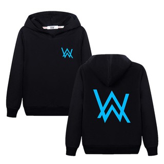 เสื้อแจ็คเก็ตมีฮู้ด ลาย Alan Walker Hoodies เรืองแสง สำหรับเด็กผู้ชาย