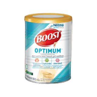 2941 exp.10/23 Boost Optimum บูสท์ ออปติมัม อาหารเสริมทางการแพทย์ มีเวย์โปรตีน อาหารสำหรับผู้สูงอายุ 800กรัม