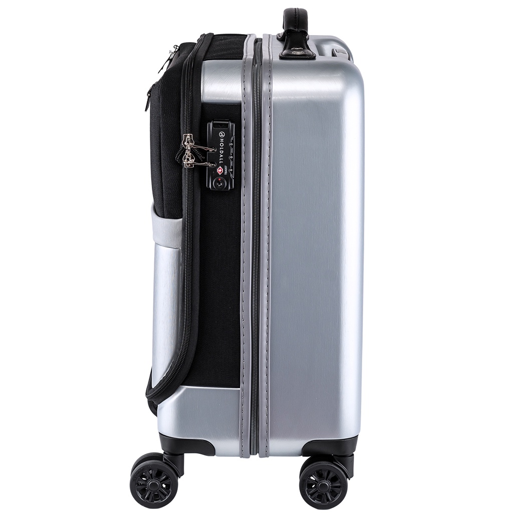 ็Holdall กระเป๋าเดินทางล้อลาก 18 นิ้ว โฮลดอร์ รุ่น Aeneas วัสดุPCผสมผ้า แข็งแรง น้ำหนักเบา ล้อลื่นหมุน 360 องศา กันน้ำ